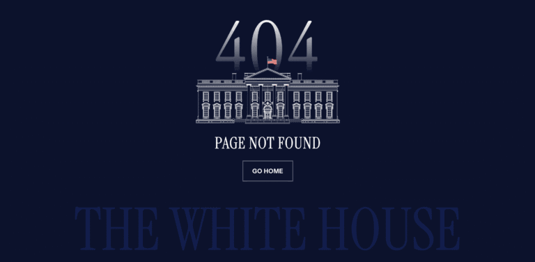 Biały dom AI 404